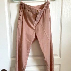 Light Pink Slim Fit Suit Ankle Pants - Size 0-2 peti, Like New,